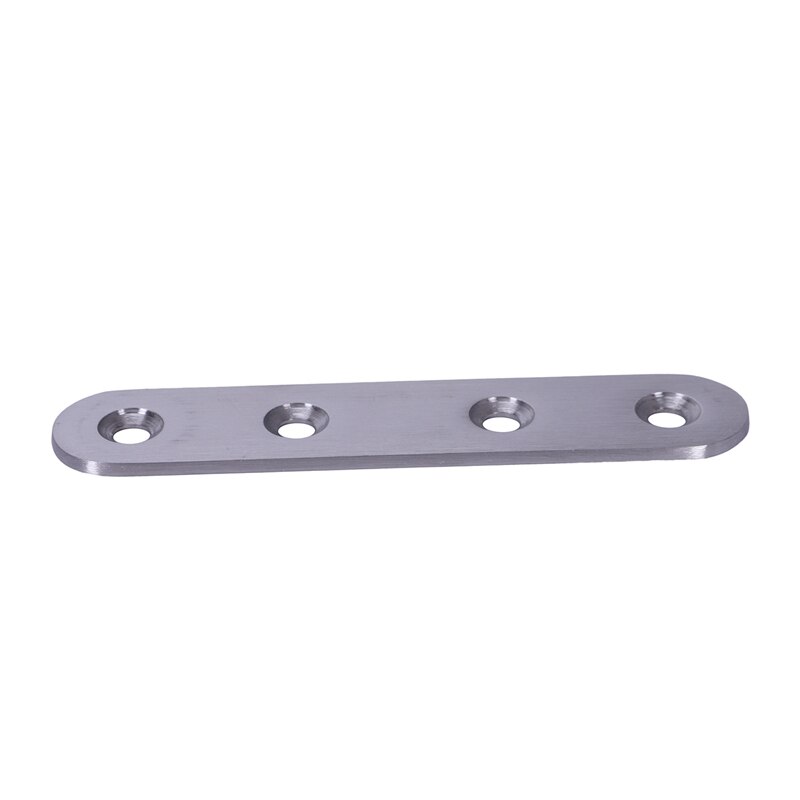 Flat Stainless Steel Repair Mending Fixing Plate Brackets Support 2pcs