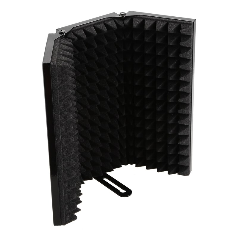 Recording Sound Absorber Microphone Isolation Shield Anti-Noise 3-Fold High-Density Foam Panel, for Recording Equipment S