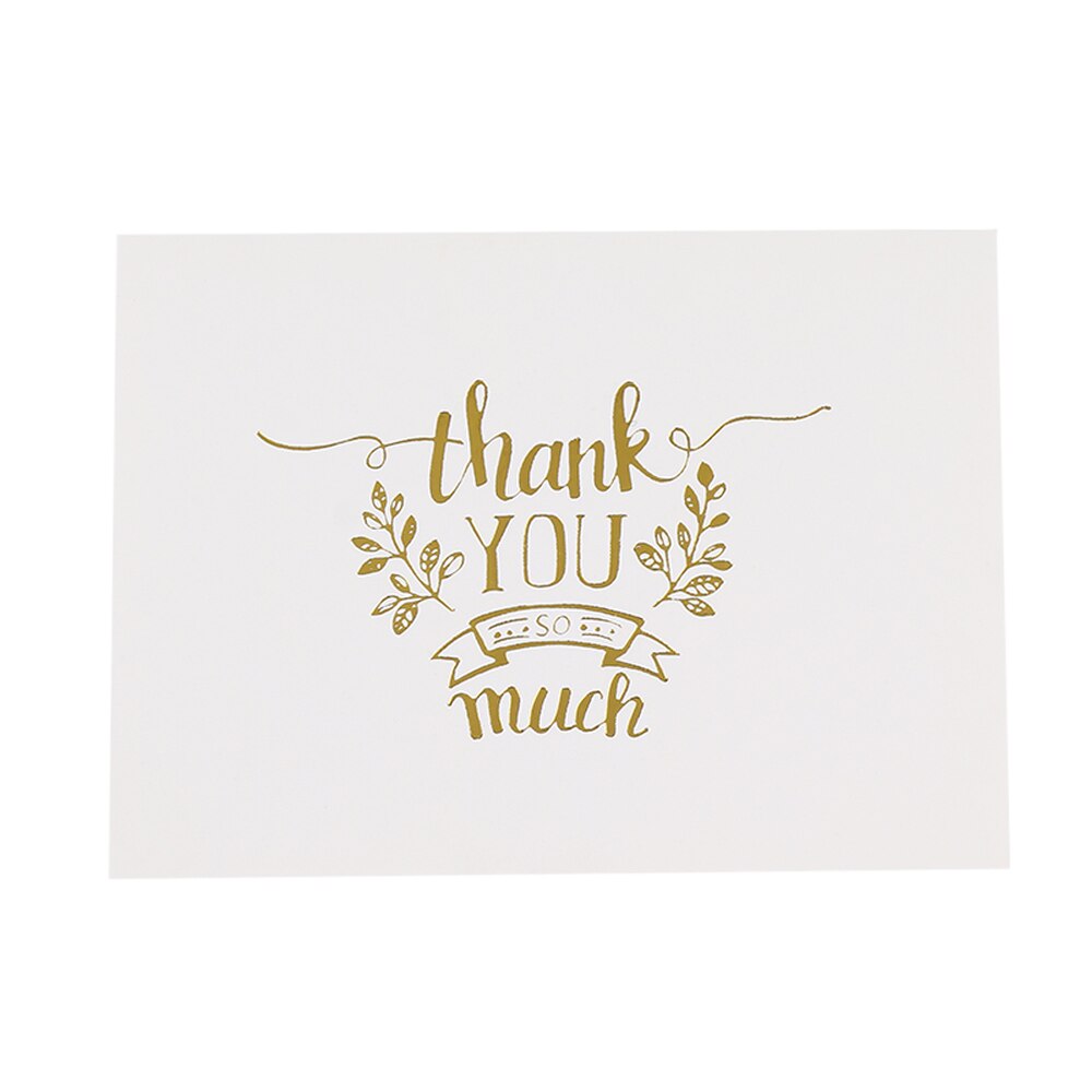 100 Pcs Mini Ouro Em Relevo Cartão de agradecimento Dos Namorados Feliz Aniversário Carta Cartões Do Convite Do Casamento da Festa de Natal: B