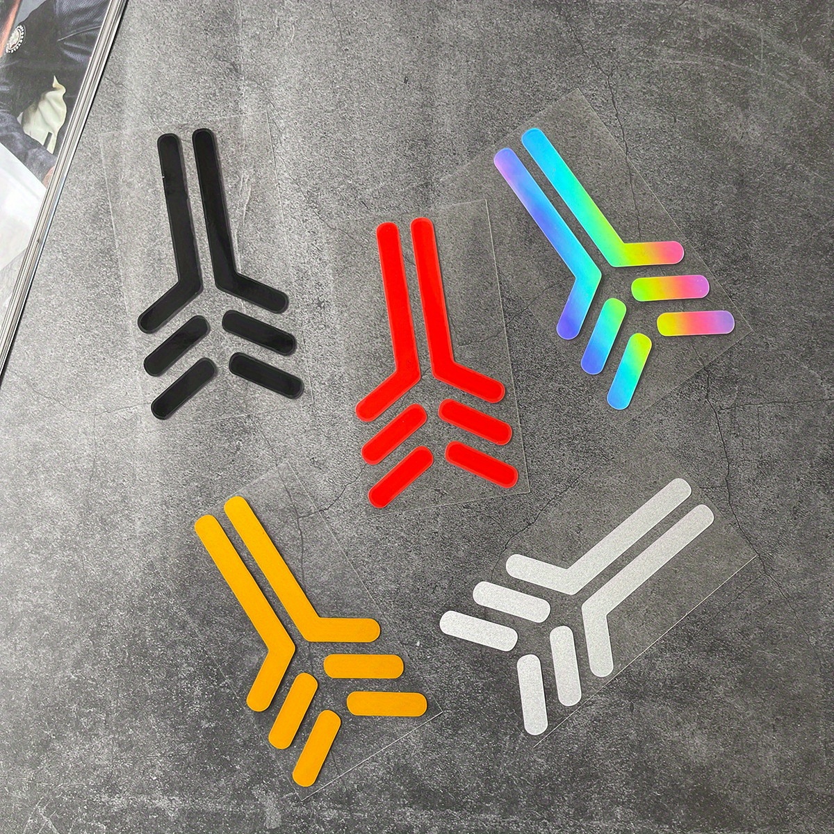 Autocollants Décoratifs Ligne Géométrique Imperméables - Accessoires Voiture & Moto - Options DIY Tendance