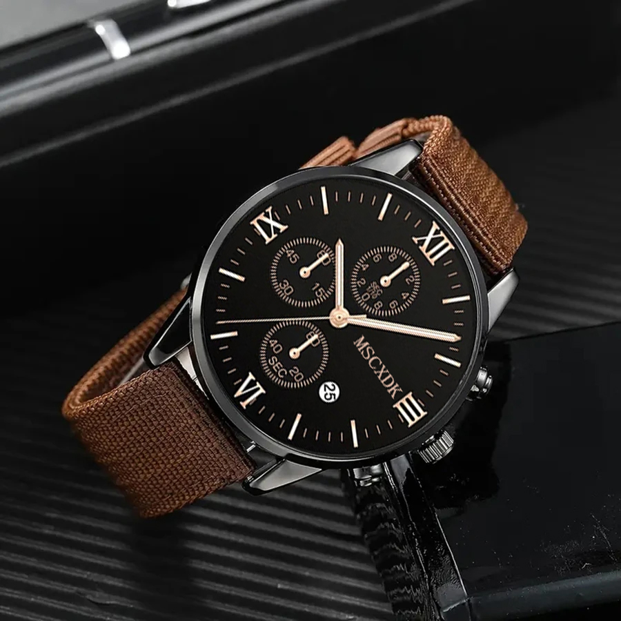 4 stuks quartz horloges armband horloge set voor heren zakelijk mode casual ronde pointer kalender horloge accessoires