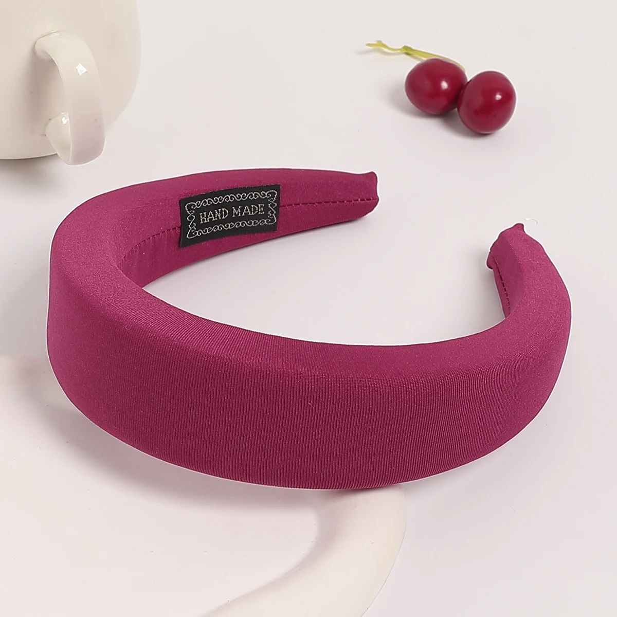 Nuevas diademas acolchadas de para mujer, diademas de bisel ancho, diadema gruesa antideslizante de esponja para niñas, accesorios para el cabello de: YELLOW