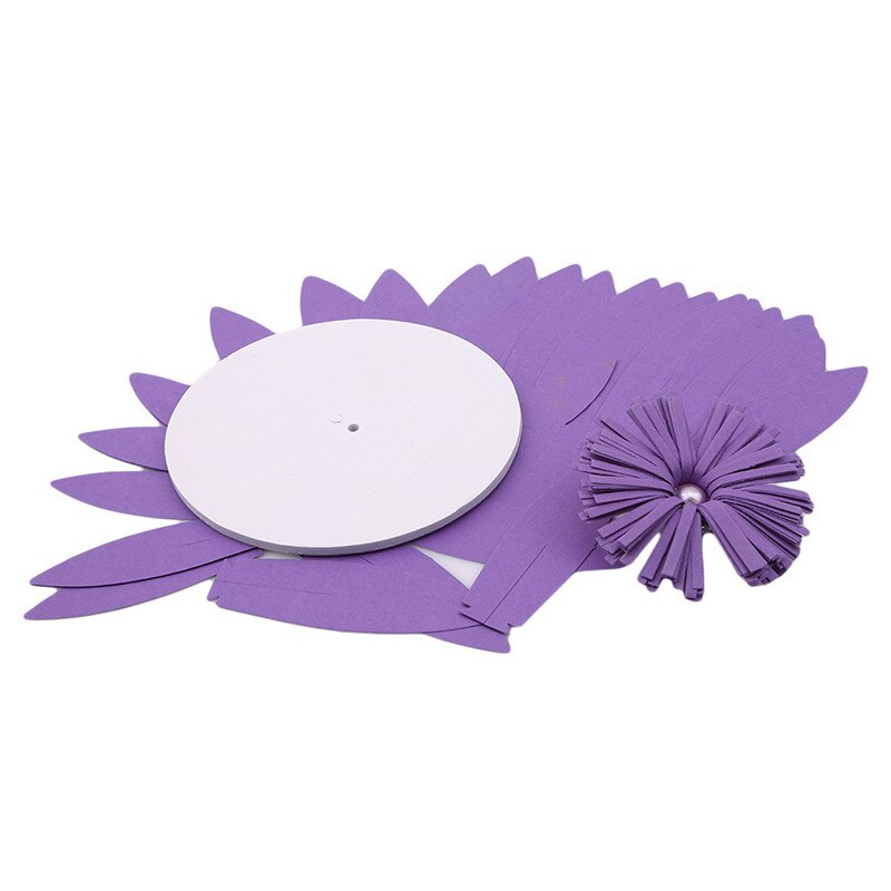 DIY Paper Flower Backdrop, Wedding Backdrop, 20cm Paper Flowers Kid's Birthday Party Wall Hanging Decor: Deep purple