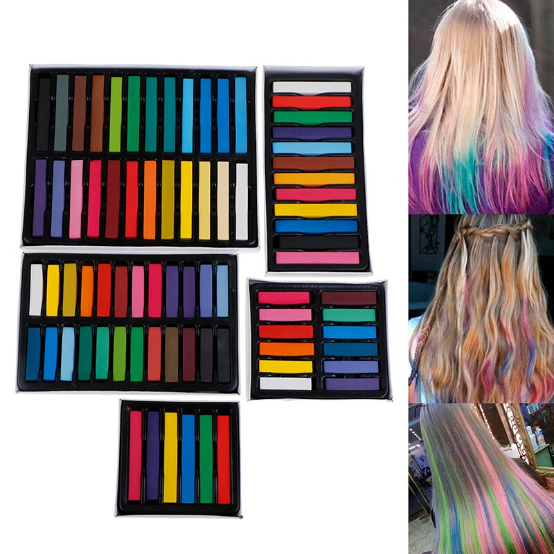 Tinte temporal para el cabello, pluma lavable, pasteles de salón, lavables