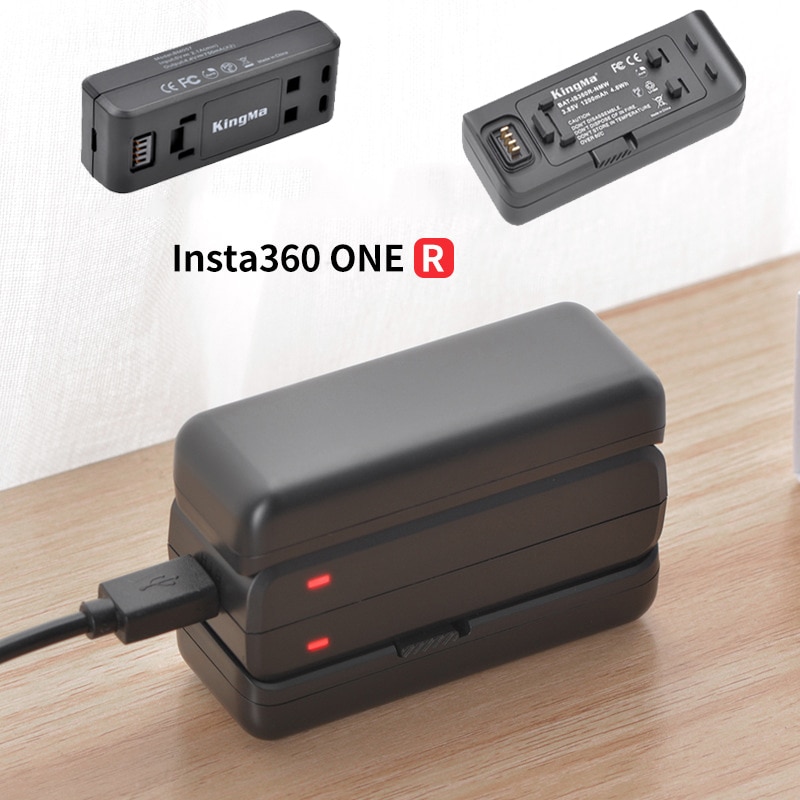 Insta360 ONE R Dual Battery Charger - Fast Charging Hub with Micro USB & Type-C Port