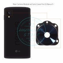 For LG Google Nexus 5 D820 D821 Rear Back Big Camera Glass Lens Cover with Frame Holder Replacement Repair Spare Parts