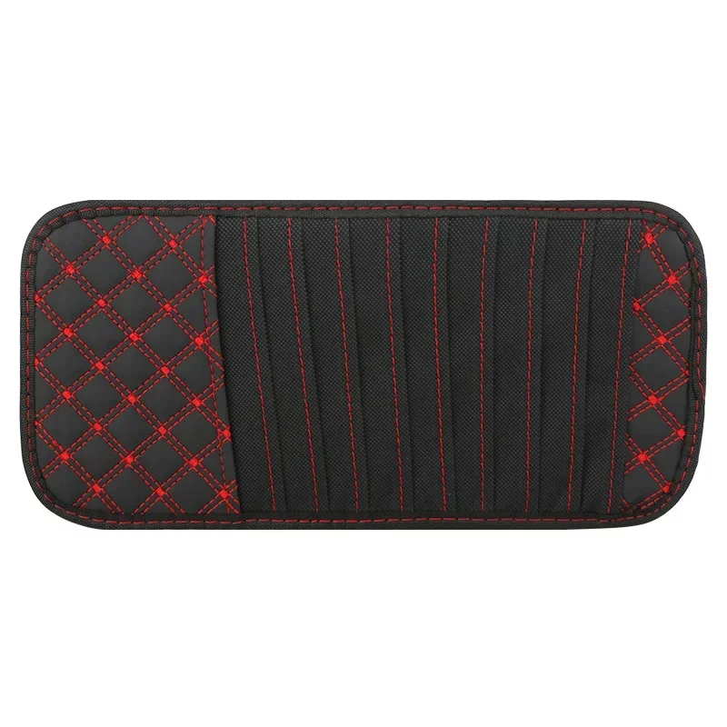 Car DVD Cd Storage Cd Holder Case Bag Disc PU Leather Storage Case Sunglasses Organizer Sun Visor Sunshade Sleeve Wallet Clips: army green