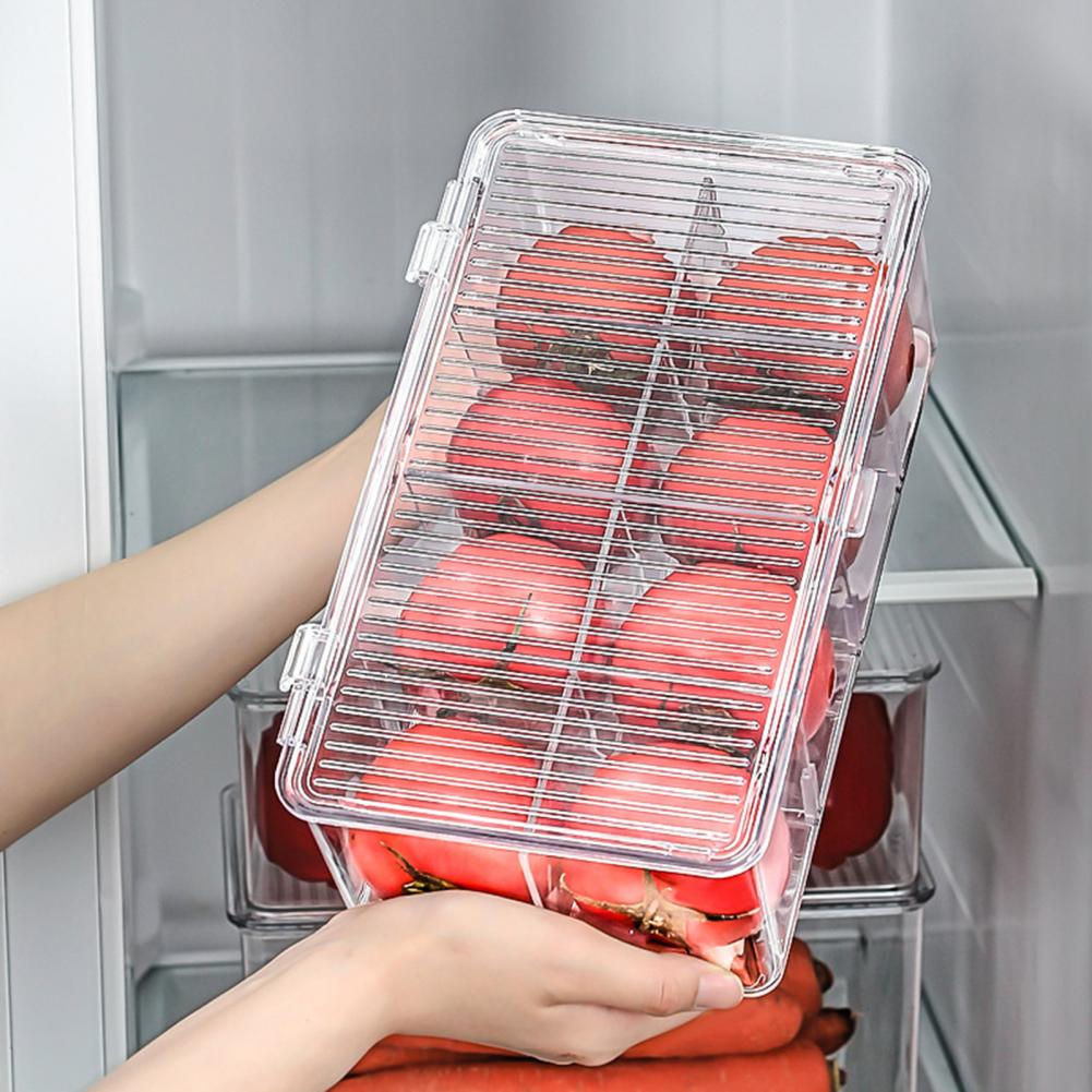 Stackable Fridge Container Food Storage Box Refrigerator Organizer Fruit Multigrains Storage Container Kitchen Organizer
