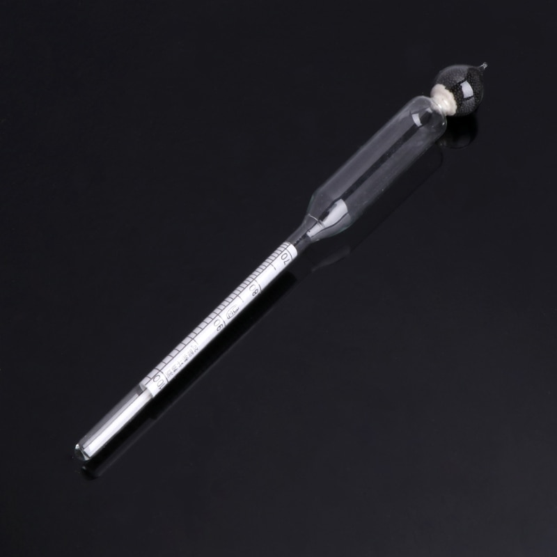 3 Pcs 0-100% Hydrometer Alcoholmeter Tester Set Alcohol Concentration Meter + Thermometer #20/F17
