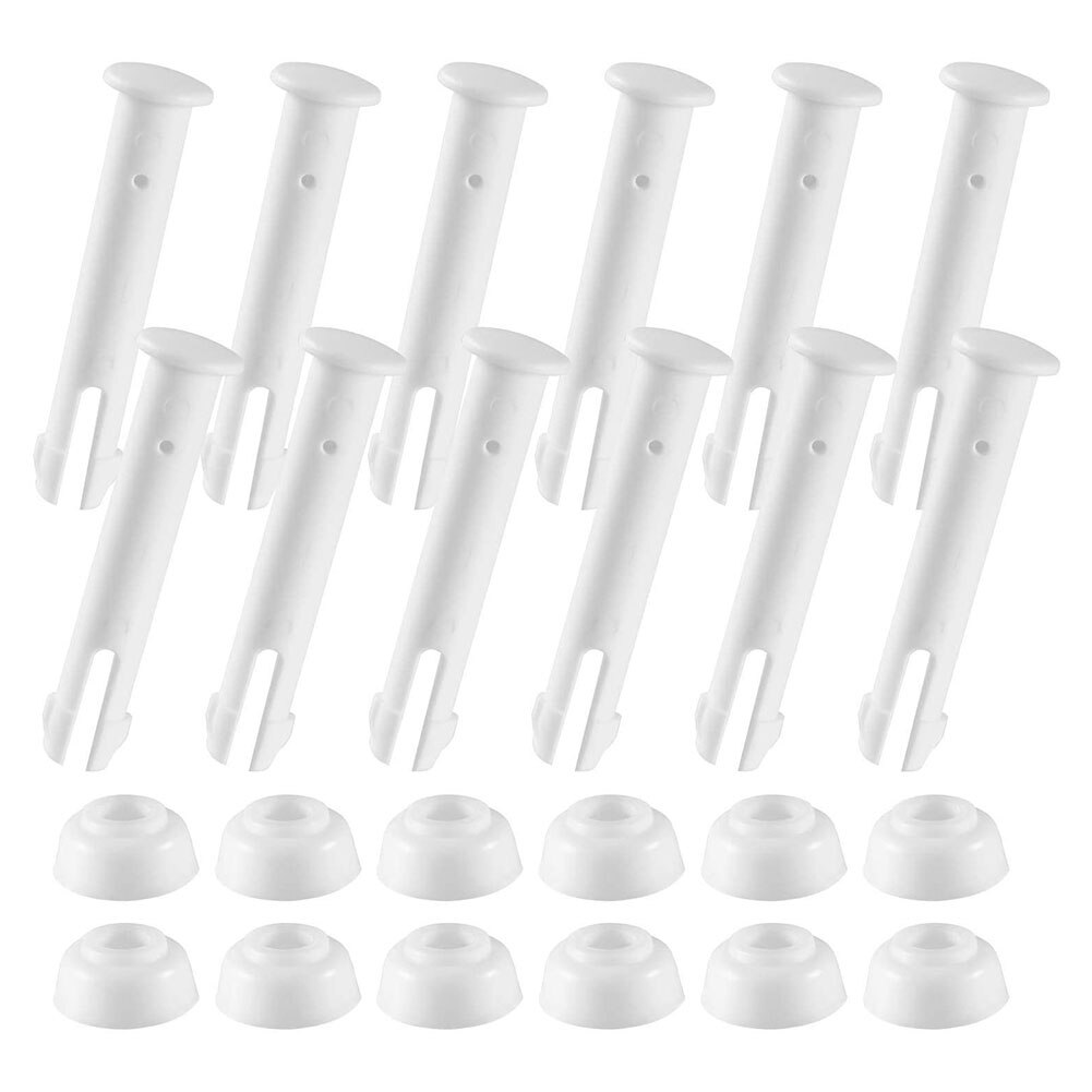 12Pcs 2.16inch Plastic Swimming Pool Joint Pin with Rubber Seal Replacement Part This plastic replacement joint pins and seals: Default Title