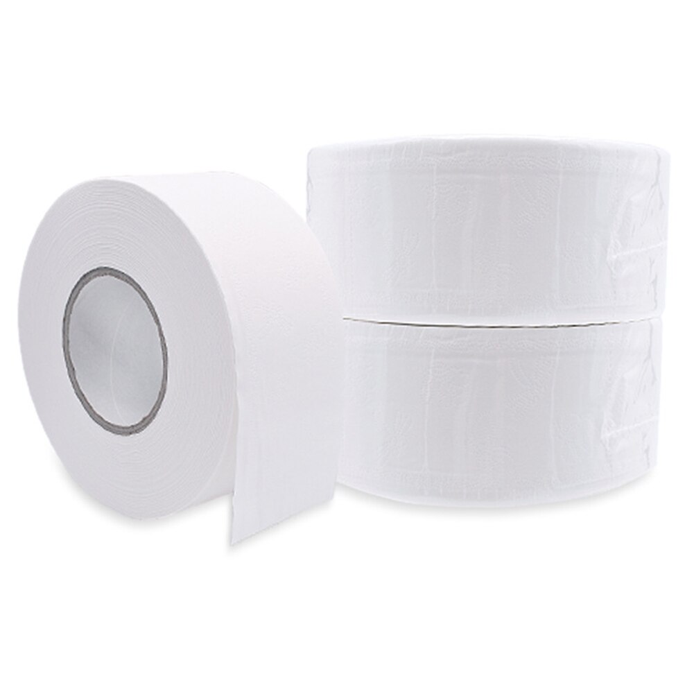 1 Roll 4-ply Paper Tissue Toilet Roll Paper Public Hotel Commercial Use B1