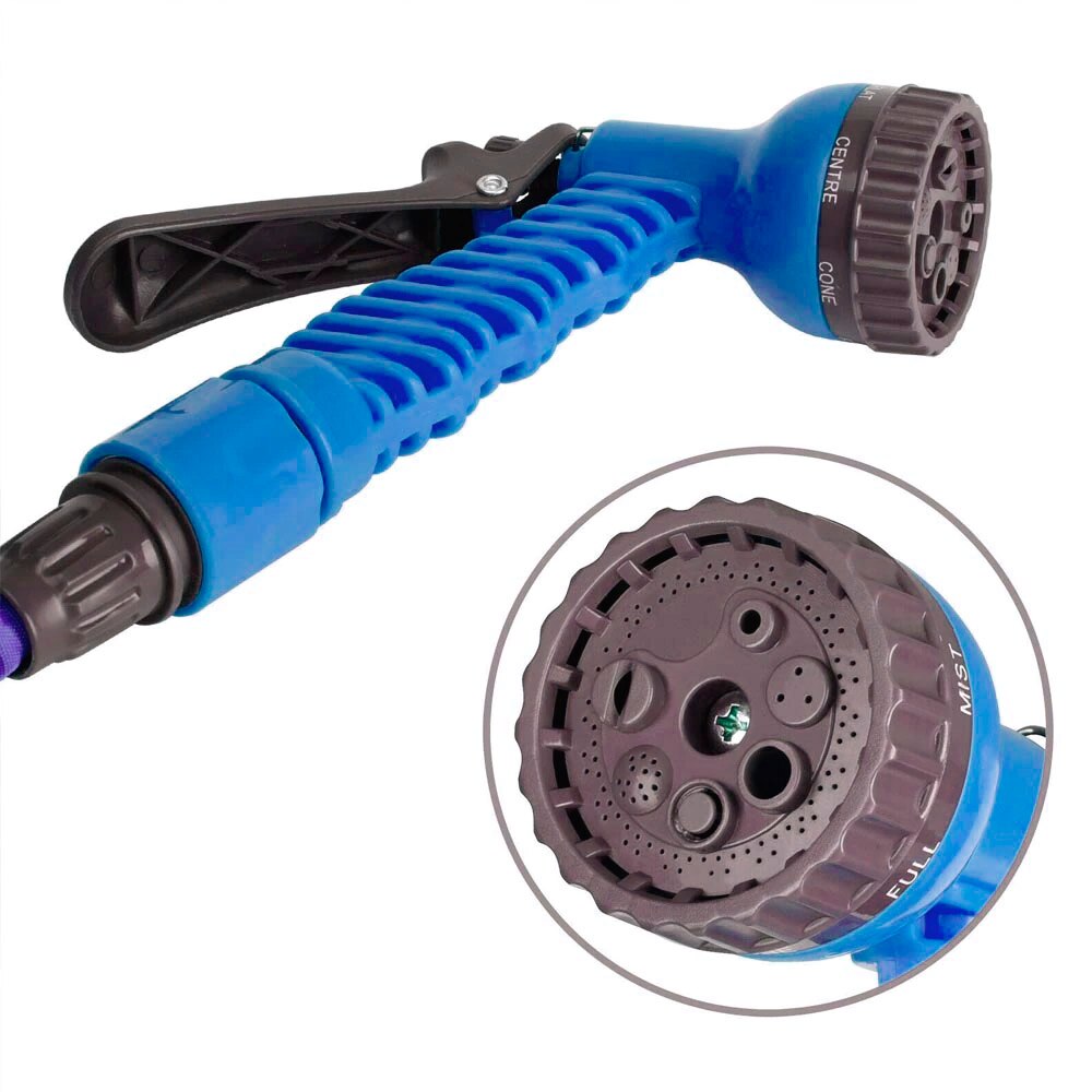 Garden hose, 30m, light, flexible, robust, durable, multiple nozzle, adaptor, irrigation, saves space, hoses, hose, extensible hose