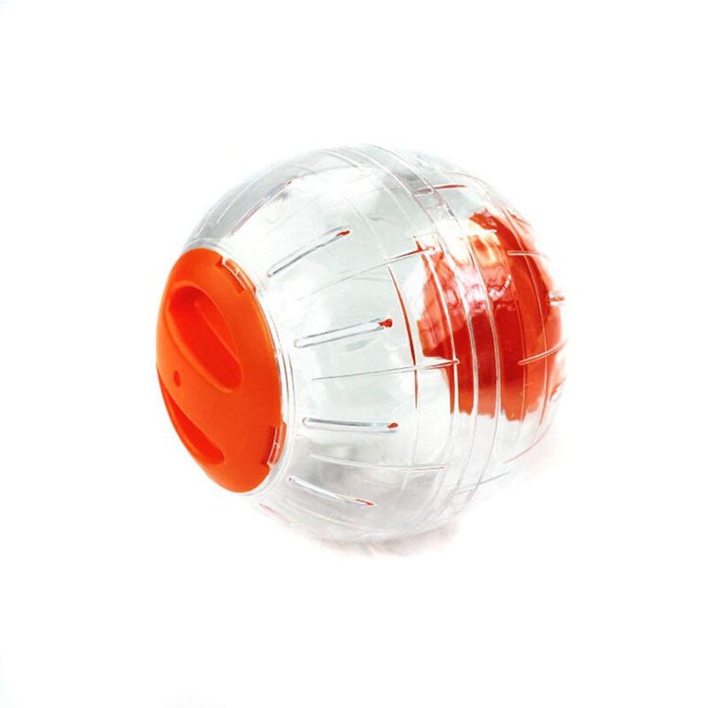 Bola de cristal de para correr, juguete para mascotas de 12CM, suministros para mascotas, casa de plástico para hámster, bolas pequeñas para correr, juguetes bonitos: Naranja