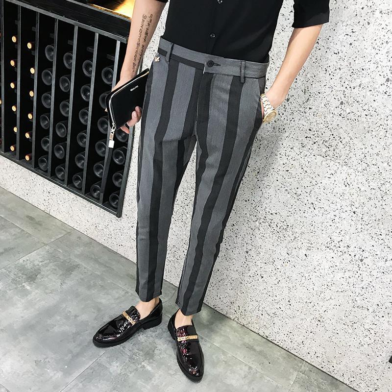 Slim fit sommer formel jakkesæt bukser bryllup brudgom bukser bryllup bukser mænd pantalones hombre de vestir