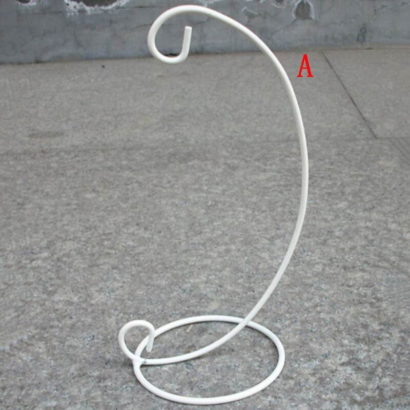1 stücke Hängen Halterung Ständer Hochzeit Kerzenhalter Kerzenhalter Glas Ball Verwirrt Puppe: Weiß