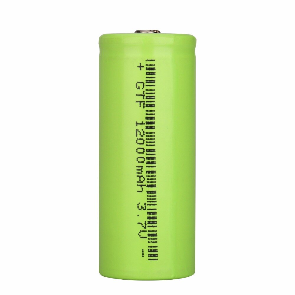 GTF 26650 Battery 3.7V 12000mAh Rechargeable Li-ion Battery for Flashlight Torch rechargeable Battery accumulator battery: 1pc