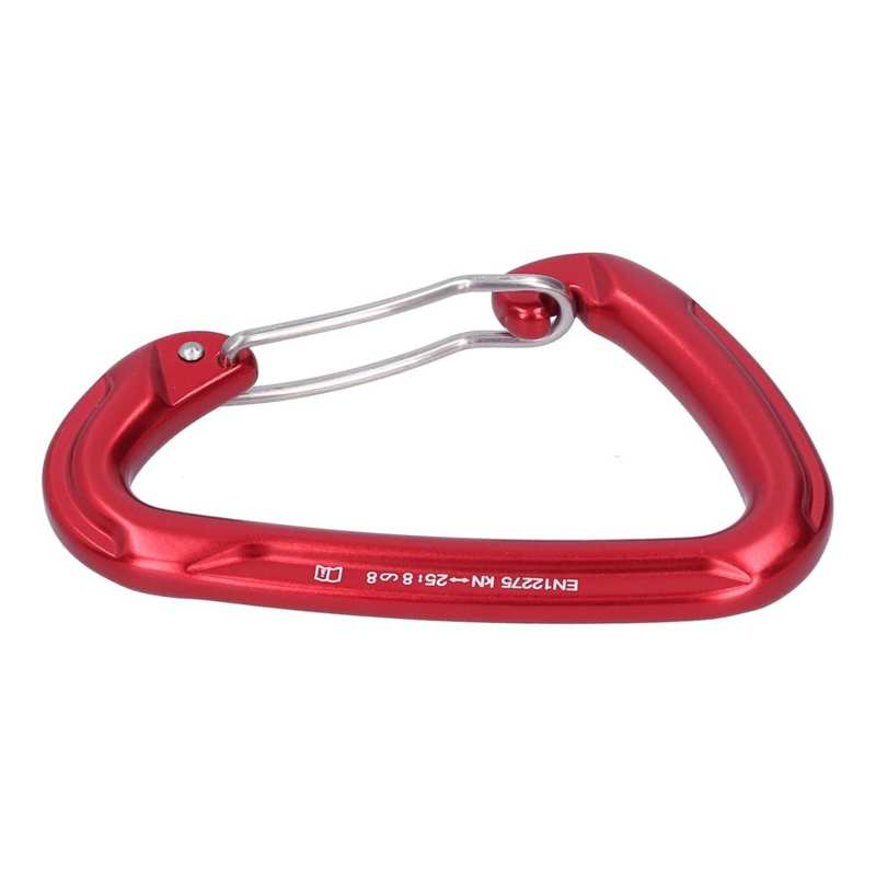 Mousqueton Pivotant 30 KN Pour Escalade Et Sauvetage - Alliage Aluminium-magnésium, Rotation 360°, Anti-torsion - Rouge Et Noir