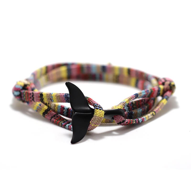 Bracelet en fil tressé fait à la main pour hommes et femmes, bijou tendance, corde en cire de Taiwan, ajustable, ethnique, accessoires bijoux: Style 6