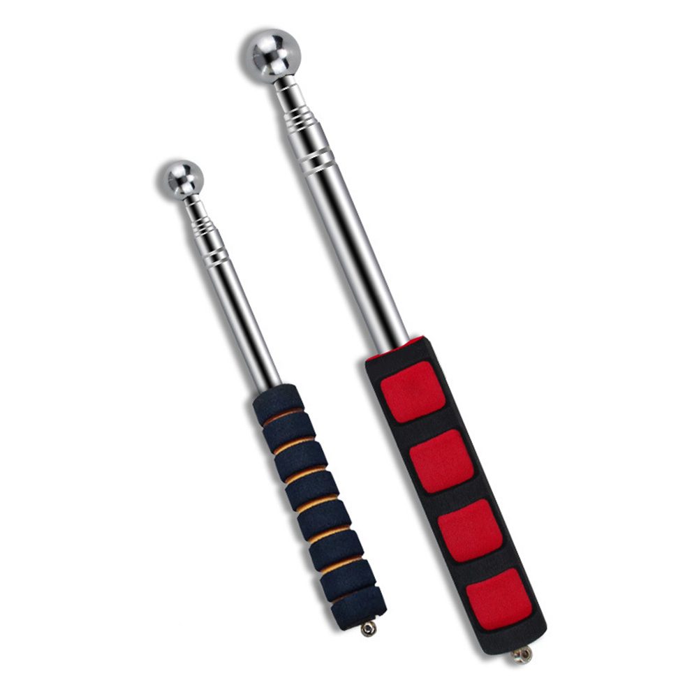 Extendable Detection Stainless Steel Wall Test Telescopic Thickening Home House Wall Check Empty Drum Hammer Inspection Tool