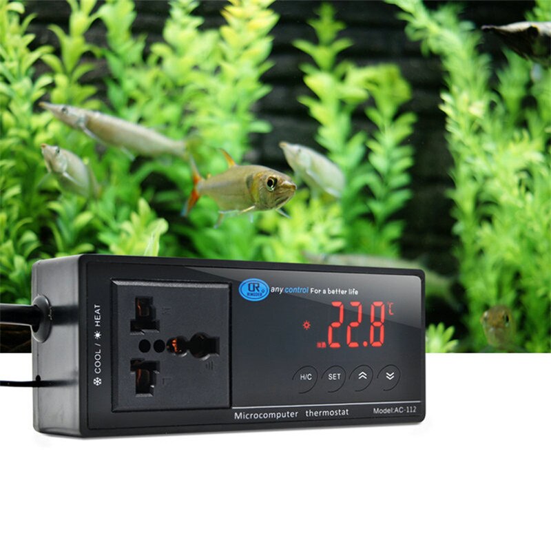 110/220 v 10A Digitale LED Temperatuur Controller Thermostaat voor Aquarium Reptiel