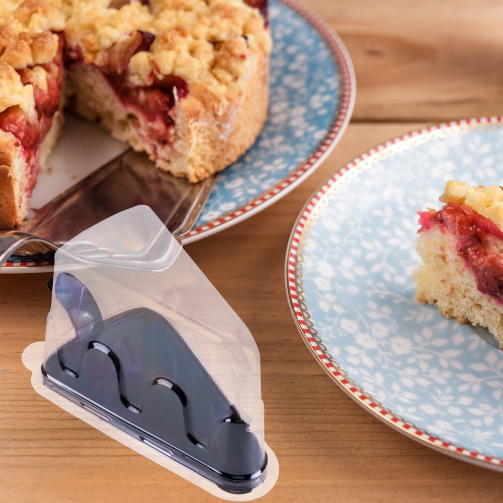 20pcs Small Triangle Cheesecake Box Slice Cake Container Triangle Pie Holder