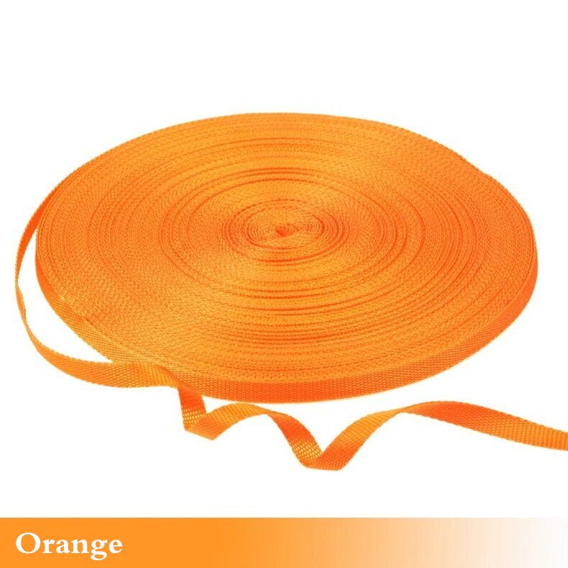 3/8 '' *10 jaardia värikäs polypropeenikangas nauha vyölaukku nauha pp nauha sileä kudos vanne ompelulaukku vyötarvikkeet: Oranssi