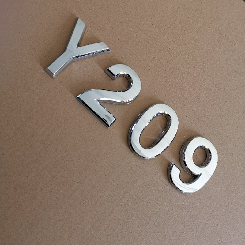5 cm, 3D Digits Numeral letter of the alphabet Plate Plaque Sign Sticker With Self-adhesive for door, Silver Plaque Number