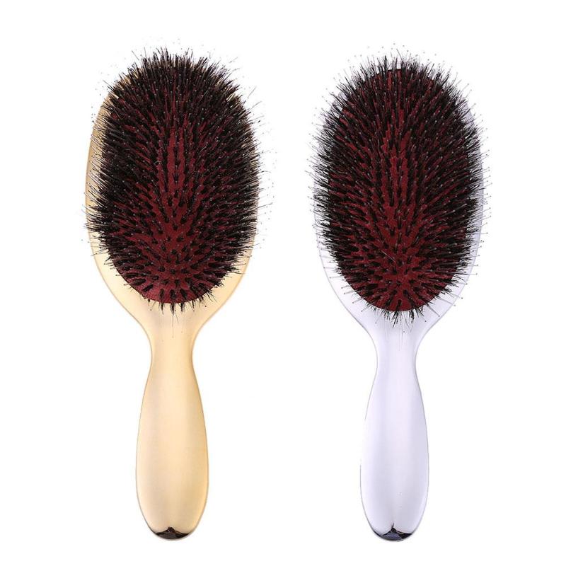 1pc Anti-Static Hair Brush Boar Bristle Hair Massage Air Cushion Comb Hairdressing Tool ABS Handle Hair Brush