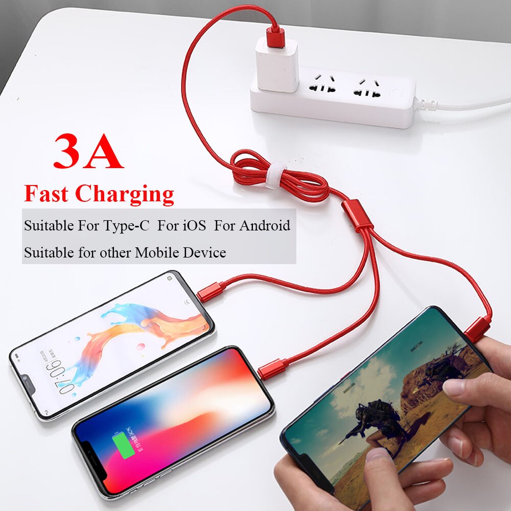 Mini praktisch Schnelle Ladekabel 3A Mikro USB Kabel Für iOS Android Schnell Ladegerät Mikro Kabel USB Typ C kabel USB Draht