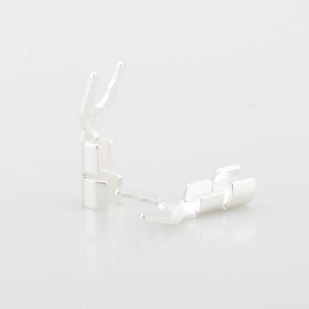 Silver Plated Spade Plug Speaker Cable Spade Plug Terminal HIFI Speaker cable Spade Plug