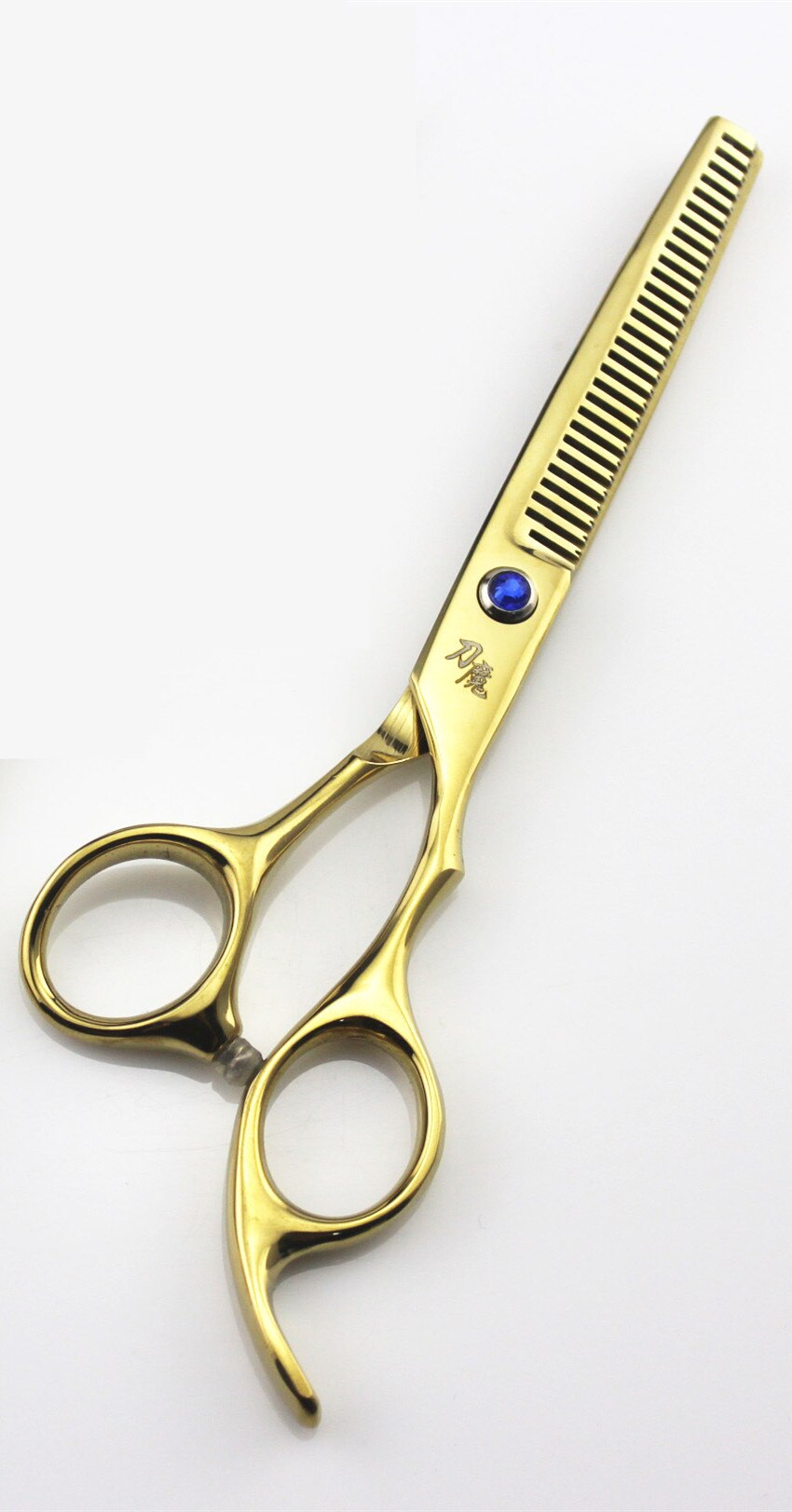 1pc Hair Scissors Hair Cutting Scissor Hairdressing Scissors Kit Hair Straight Thinning Scissors Barber Salon Tools: Gold Thinning