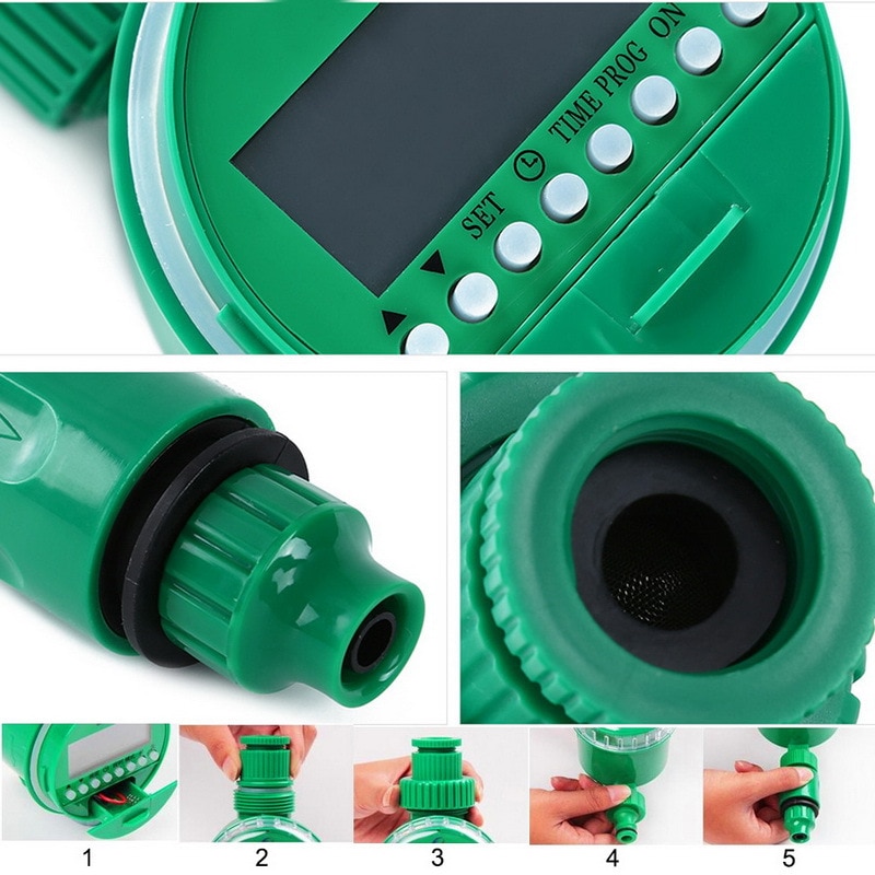 Contrôleur d'irrigation intelligent automatique tuyau robinet minuterie extérieure étanche automatique sur écran LCD minuterie d'arrosage