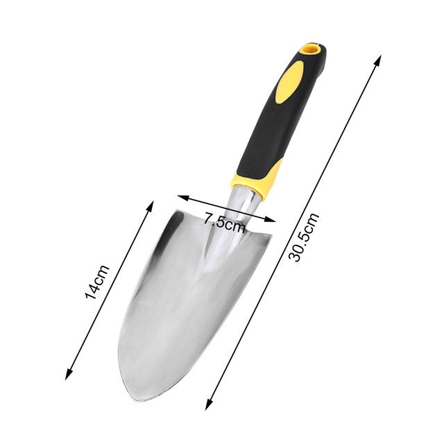 Manual Gardening Tool Set Hand Rake Shovel With Scale Transplant Dig Weeder Cultivator Trowel Non-Slip Ergonomic Handle Tools: B