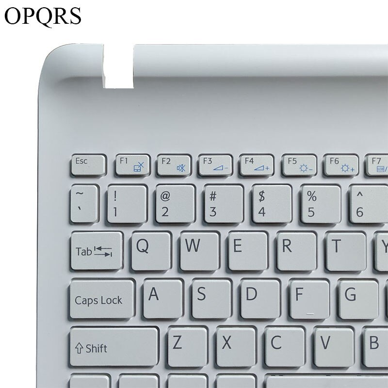 Teclado para ordenador portátil sony Vaio SVF152A29M SVF152a29u, cubierta superior de reposamanos para teclado blanco