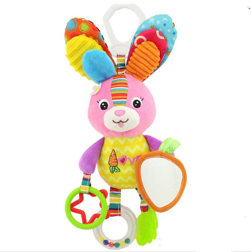 Kid Baby Krippe Bett Kinderwagen Hängen Rasseln Kinderwagen Auto Sitz Spielzeug Klingeln Glocke Nette Baby Stofftier Plüsch Spielzeug