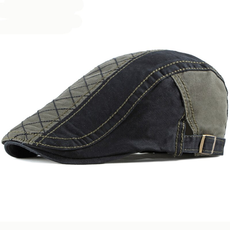 HT2412 100% Cotton Women Men Beret Cap Artist Painter Adjustable Newsboy Ivy Flat Cap Vintage Spring Summer Cap Hat Men Berets