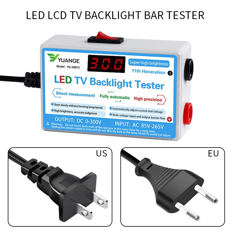 Led lcd tv bakgrundsbelysning remsor testare utan demontering skärm reparation lampa pärla upptäckt testverktyg mätinstrument