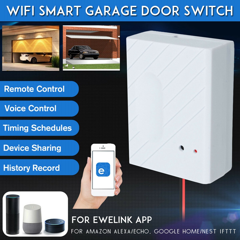 Wifi smart switch auto garagentoröffner fernbedienung für ewelink app telefonunterstützung alexa google home