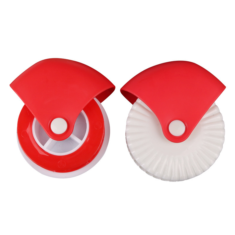 2Pcs/set Kitchen Pizza Pastry Lattice Cutter Pastry Pie Decor Cutter Plastic Wheel Roller for Crust Baking Cutter Tool: 2pcs set