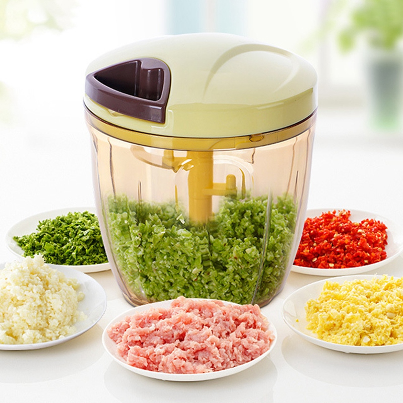 Handmatige vleesmolen van het push-type Voedselbreker Groente Fruit Twist Shredder Multifunctionele keukenhakmolen Groente Knoflookstamper – kopen tegen lage prijzen bij webwinkel