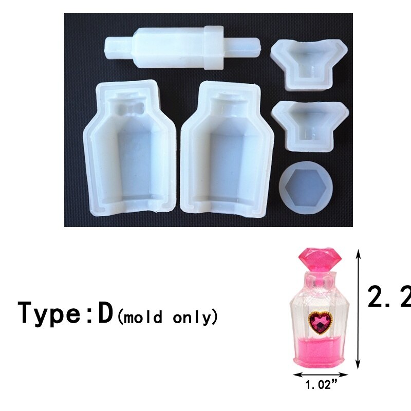 Bouteille de parfum magique en forme de Potion Mana, outils de bricolage artisanal, moule en résine époxy en Silicone pour: D Mold
