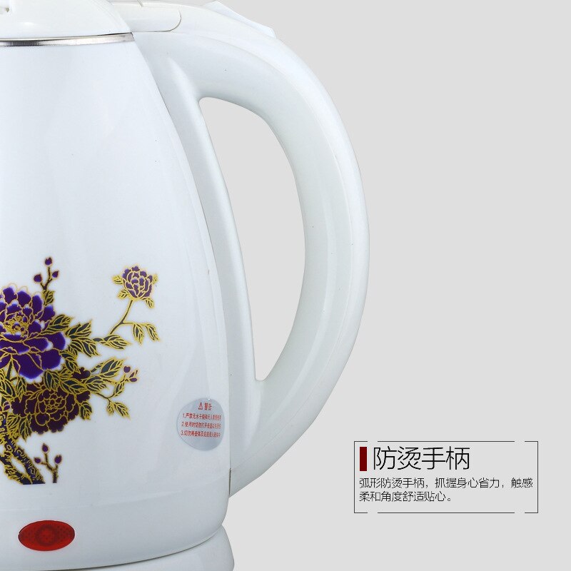 Changing Color When Heating Health Pot Electric Kettle Multifunctional Healthy Water Heating Machine Tool: purple flower / UK