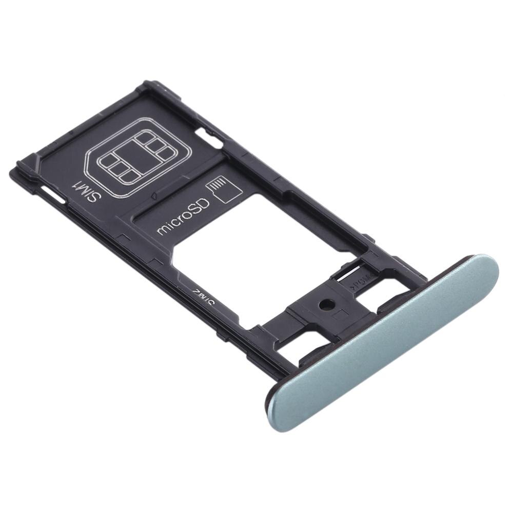 2 SIM Card Tray + Micro SD Card Tray Holder Replacement for Sony Xperia XZ2 Compact Phone Spare Parts