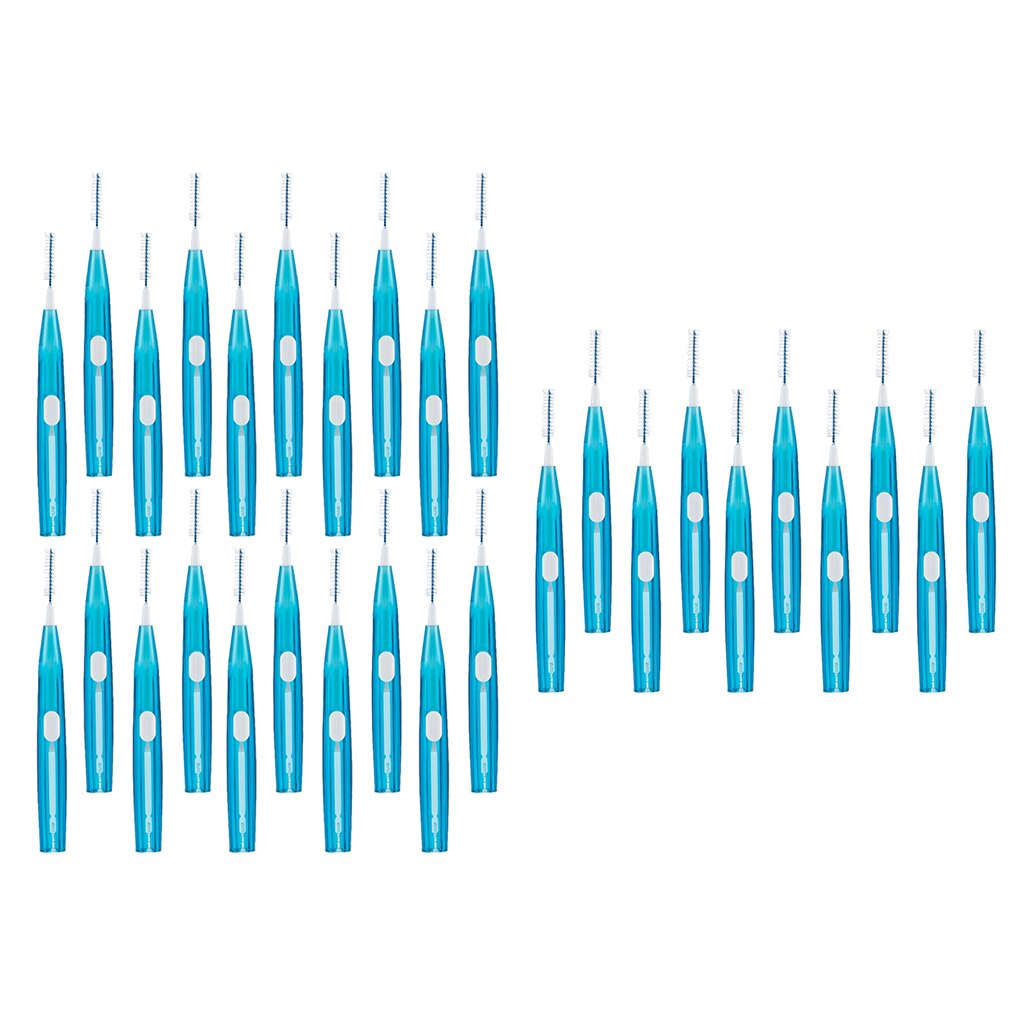 30x Push-pull Oral Care Interdental Brushes Teeth Gap Residue Cleaner Toothpick