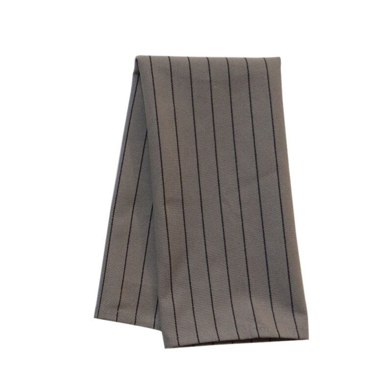 2 stuks servetten van puur katoen, klassieke grijze serie