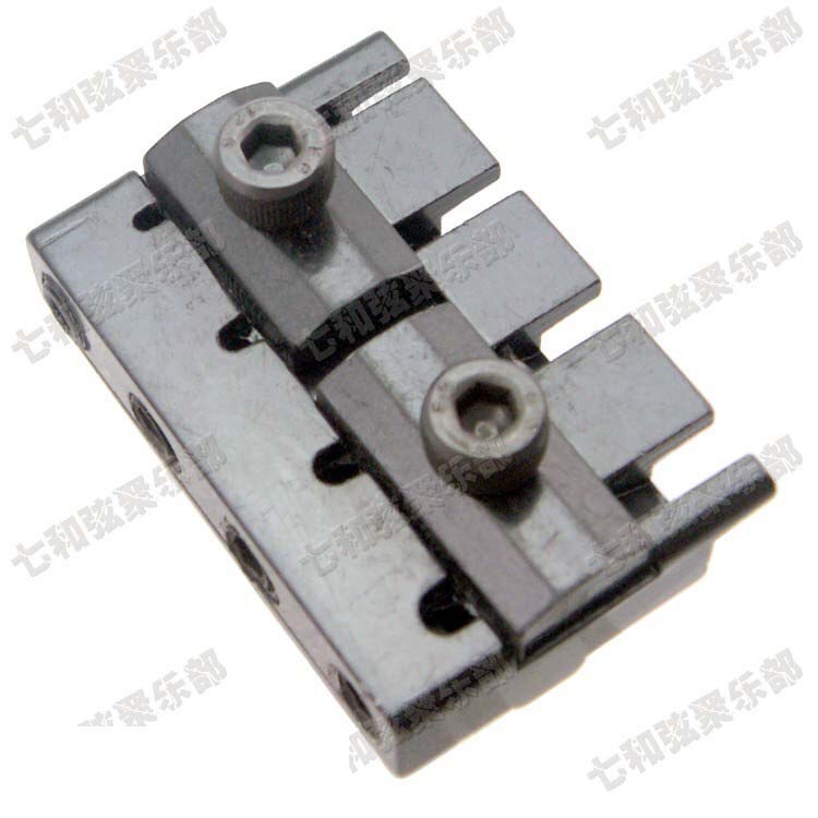 A set Black 4 String Headless Bass Guitar Locking Nut