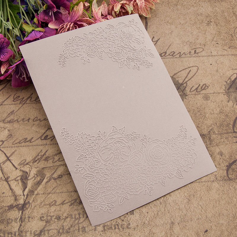 Flower Embossing Folder Stencil Template 15x6cm For DIY Scrapbook Album Card Making Decoration EM090