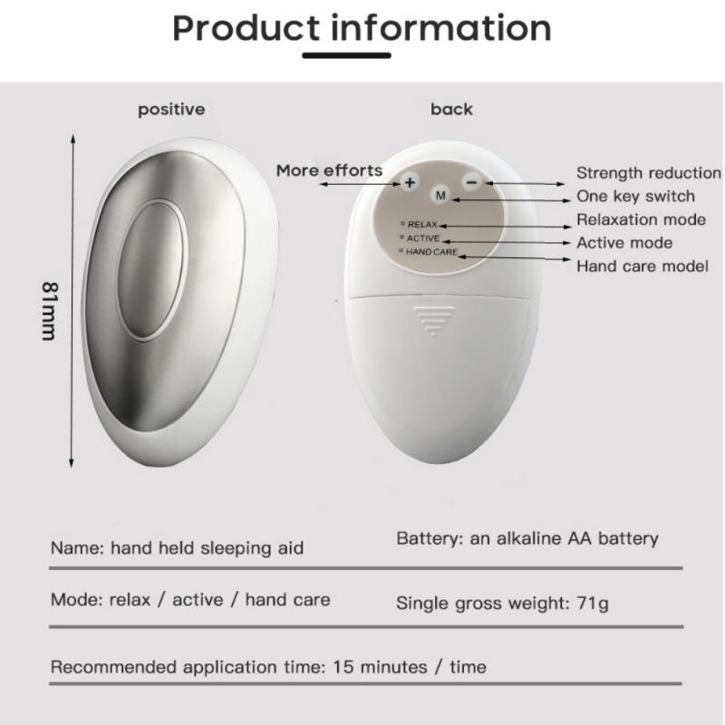 Microcurrent Sleep Aid Handheld Slaap Instrument Overdrukventiel Slaap Apparaat Massager Ontspanning Apparaten Helpen Slaap Machine