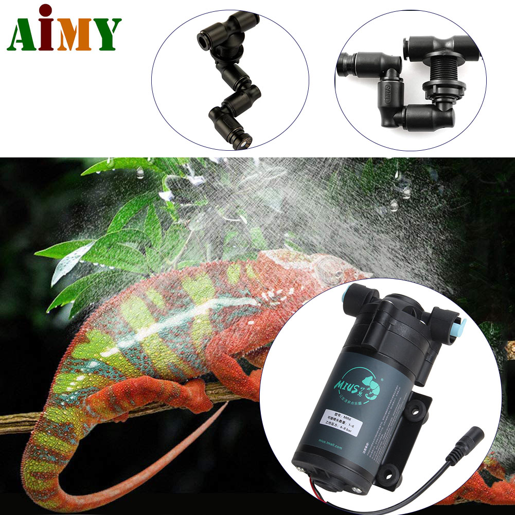 Pompa ad acqua Super silenziosa rettili Fogger nebulizzatore Sprinkler serbatoio della foresta pluviale umidificazione per animali domestici raffreddamento per sistema di nebulizzazione terrario