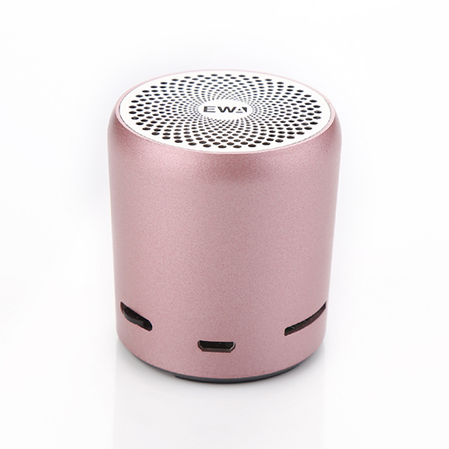 Ewa A107S Draagbare Draadloze Bluetooth Speaker Heavy Bass Boom Box Mini Subwoofer Tws Draadloze Luidspreker Tf Card 800Mah Metalen body: Rose